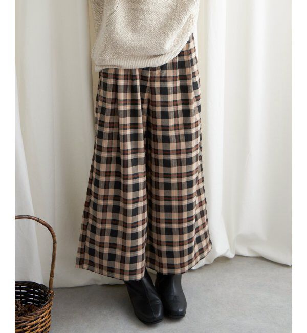 Lbc with Life「チェックワイドパンツ」|その他|