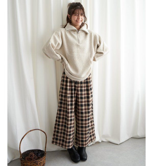 Lbc with Life「チェックワイドパンツ」|その他|