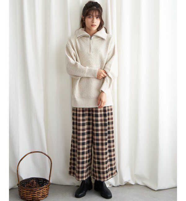 Lbc with Life「チェックワイドパンツ」|その他|