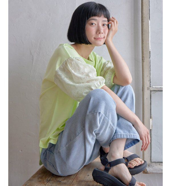 Lbc with Life「袖シアージャカードプルオーバー」|その他|