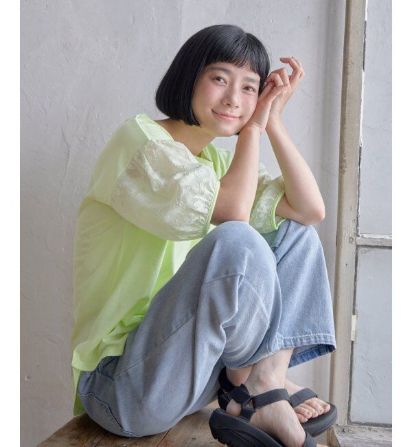 Lbc with Life「袖シアージャカードプルオーバー」|その他|