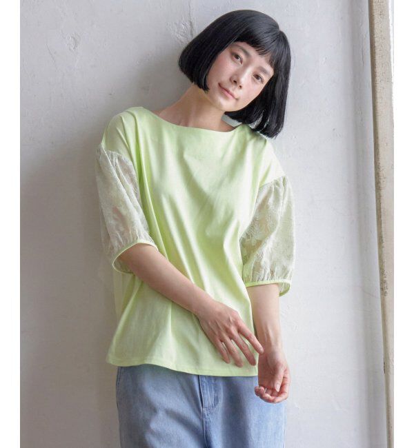 Lbc with Life「袖シアージャカードプルオーバー」|その他|