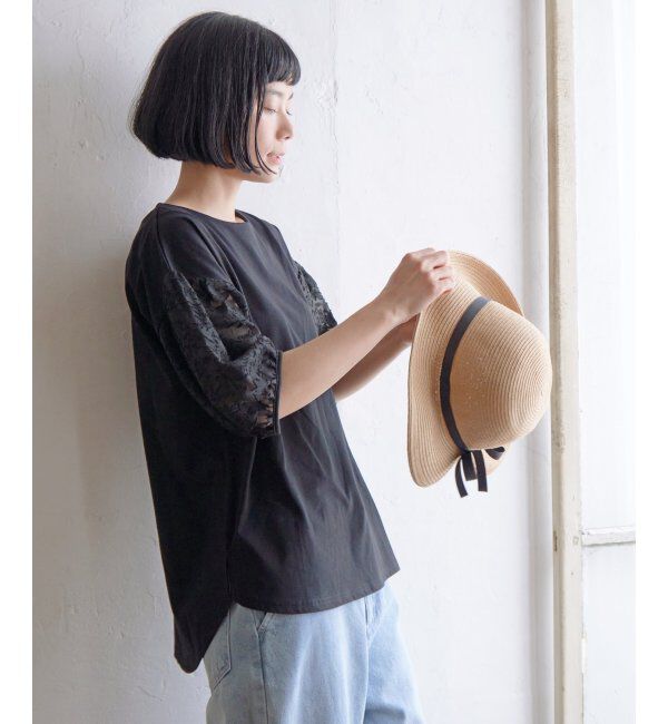 Lbc with Life「袖シアージャカードプルオーバー」|その他|