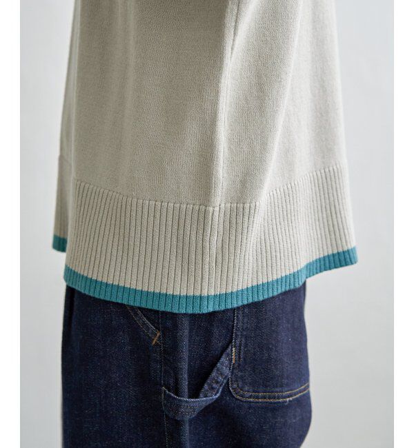 Lbc with Life「配色リブプルオーバー」|カーディガン|