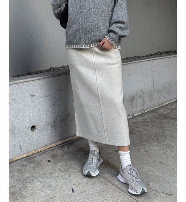 Lbc with Life「ジャージメルトンＩラインスカート」|スカート|