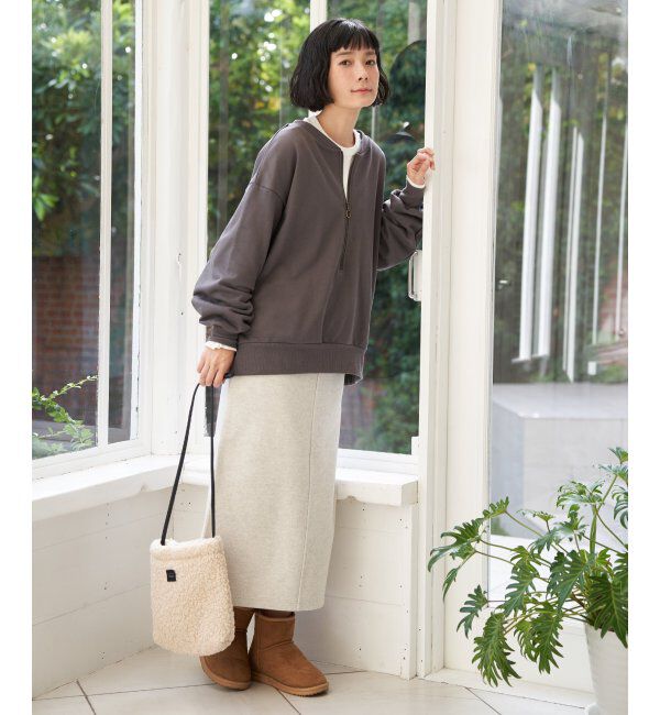 Lbc with Life「ジャージメルトンＩラインスカート」|スカート|