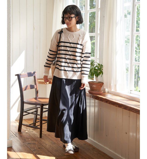 Lbc with Life「マットモールケーブルニットプルオーバー」|カーディガン|