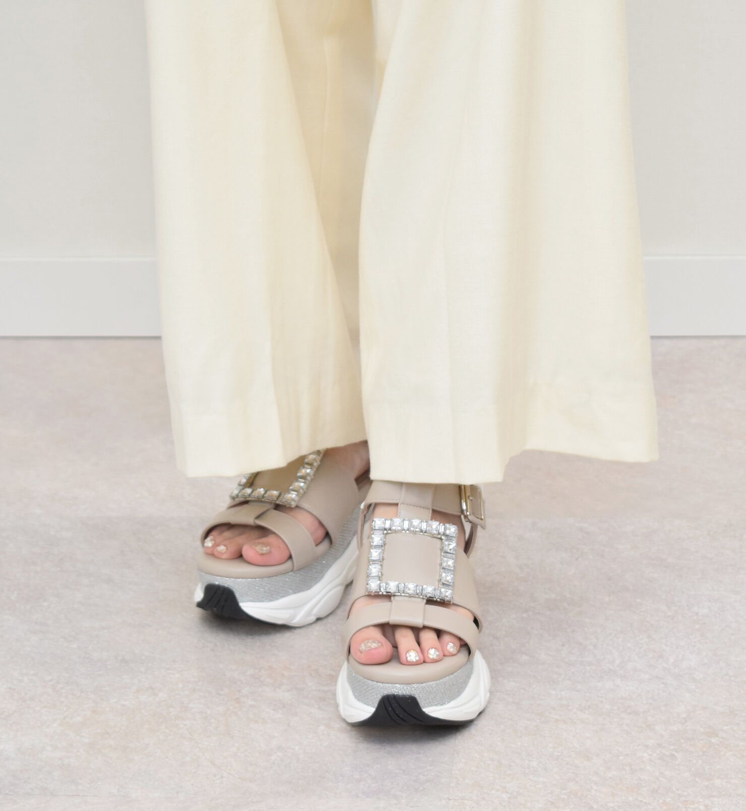 Bridget Birkin「【Bridget Birkin】スクエアバックルスポーツサンダル」|サンダル|OK