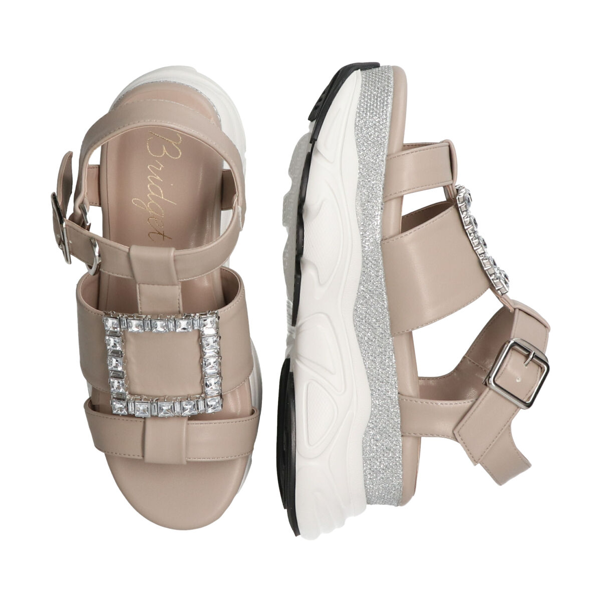 Bridget Birkin「【Bridget Birkin】スクエアバックルスポーツサンダル」|サンダル|