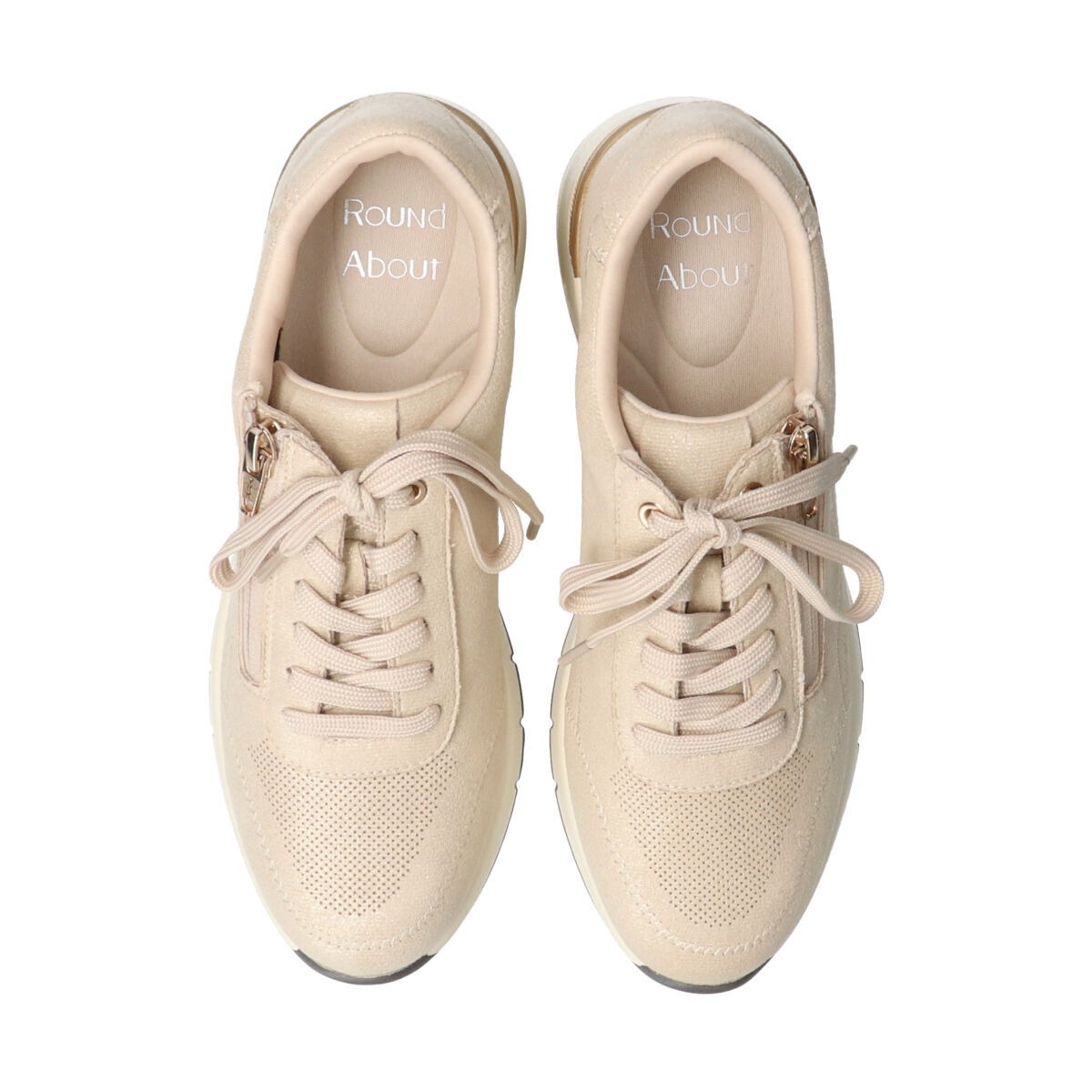  「【Round About】サイドジップスニーカー」|スニーカー|