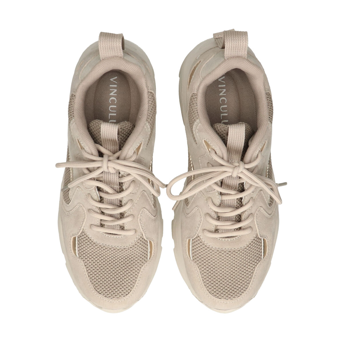  「【VINCULUM】スエードコンビ厚底スニーカー(755103)」|スニーカー|