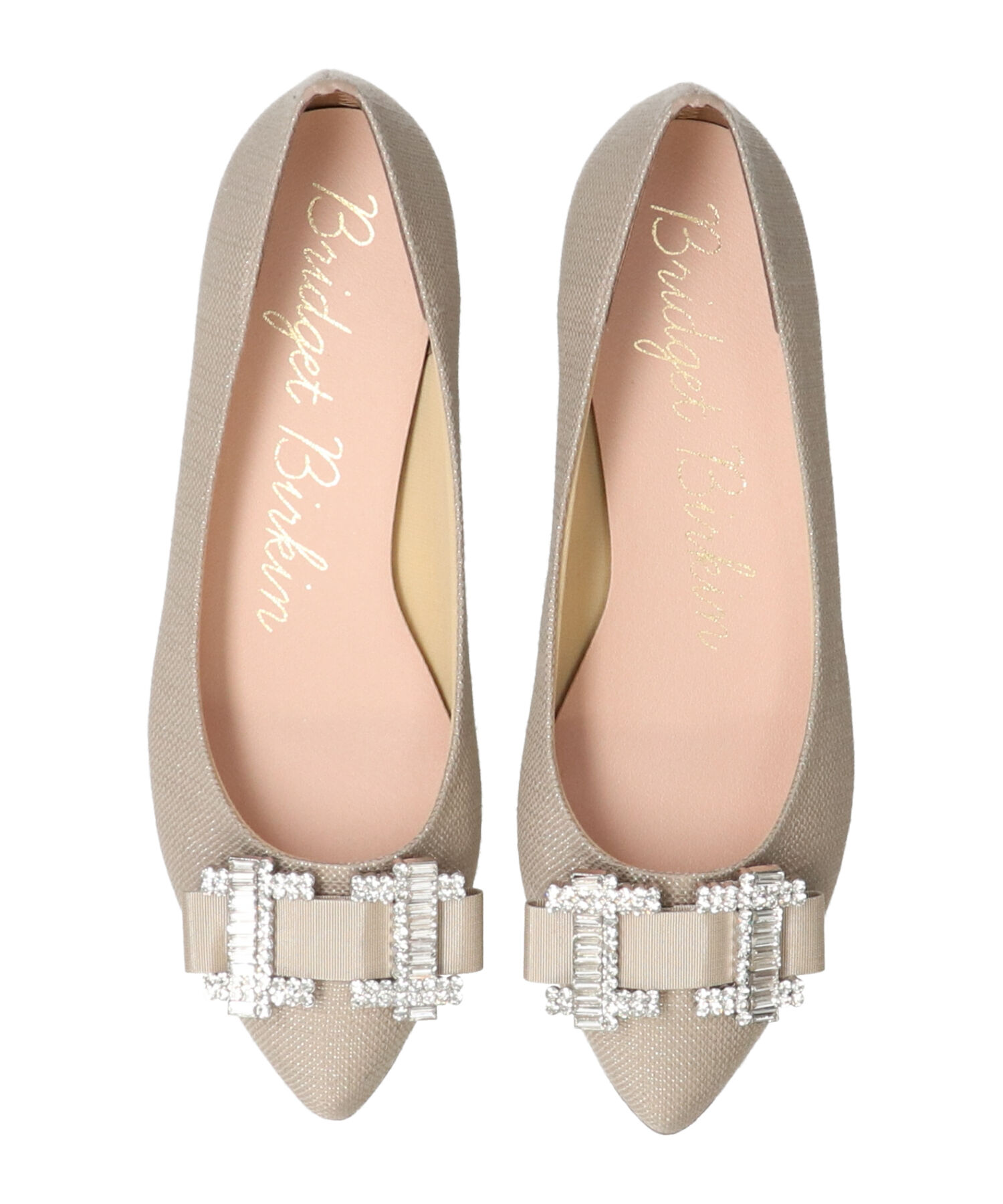 Bridget Birkin「【Bridget Birkin】ビジューリボンバレエレインパンプス(554022)」|レインシューズ|