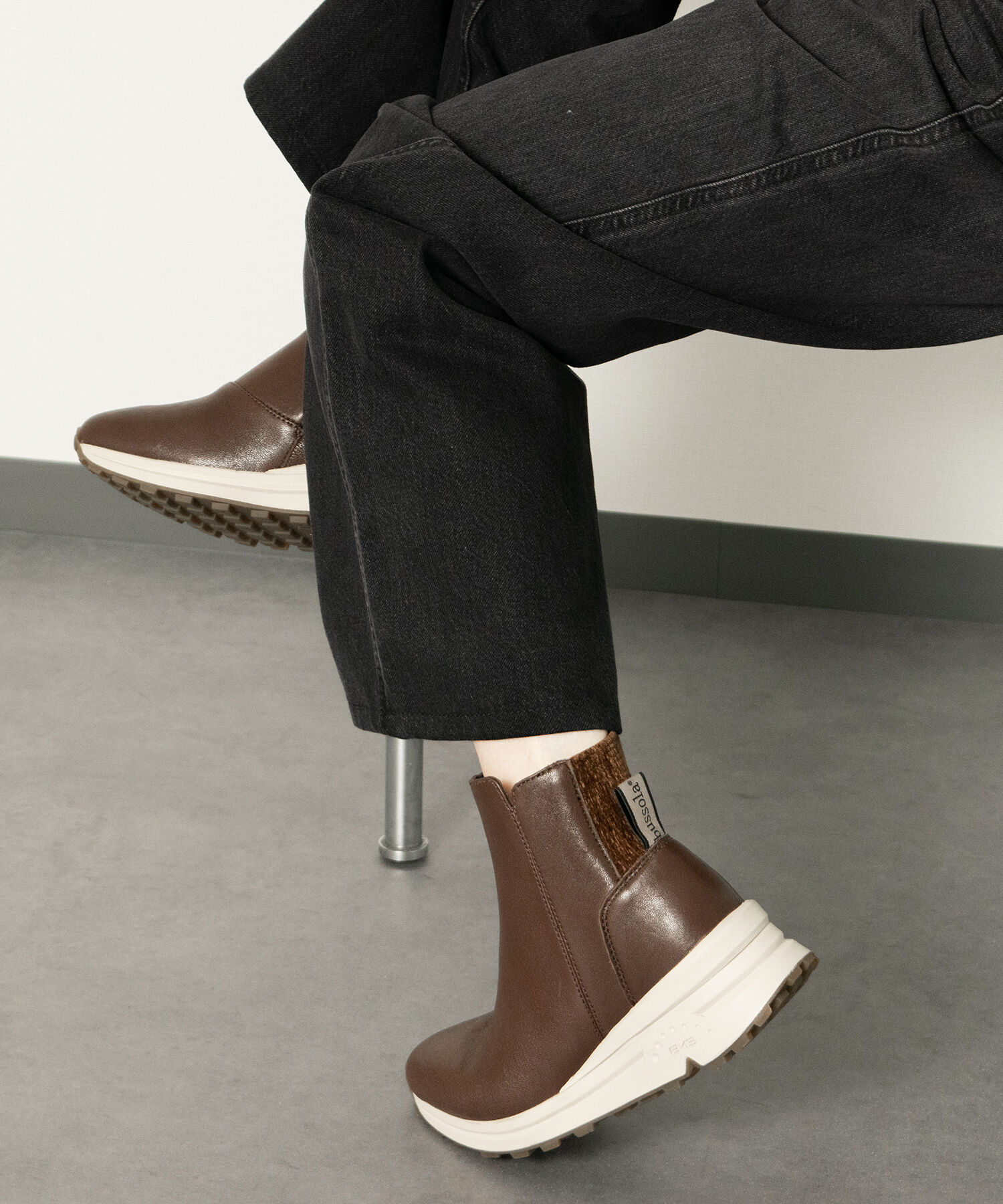 IMPORT SELECT「【bussola】撥水ヒールアップショートブーツ(955519)」|ショートブーツ|