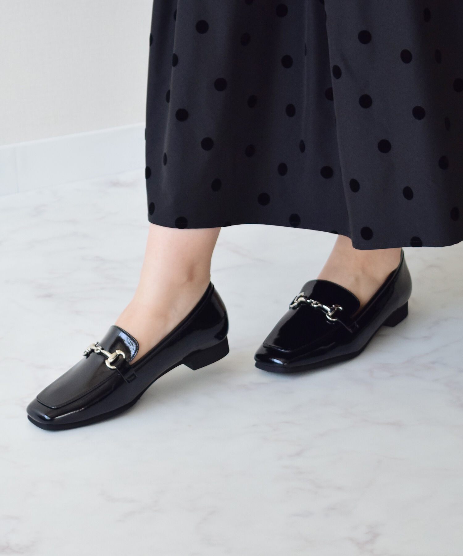 Bridget Birkin「【Bridget Birkin】スクエアトゥビットローファー(551665)」|ローファー|