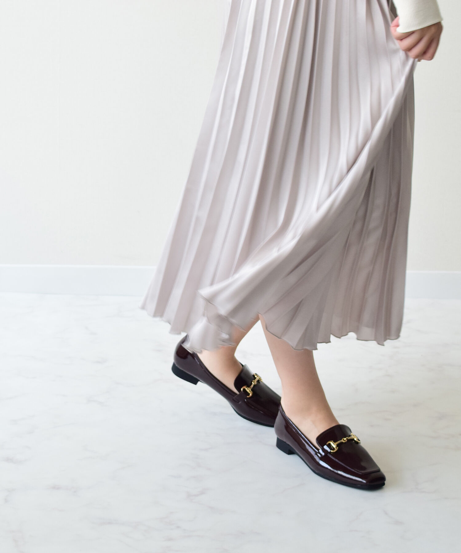 Bridget Birkin「【Bridget Birkin】スクエアトゥビットローファー(551665)」|ローファー|