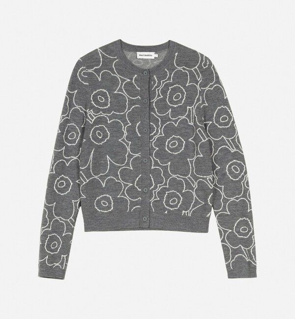 Marimekko「Villi Piirto Unikko ニットカーディガン」|ニット・セーター|