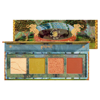  「GIRLCULT(ガールカルト) 山海シリーズ 4色アイシャドウパレット 花象 elephant (縦125&times;横43&times;奥13mm)」|アイシャドウ|その他