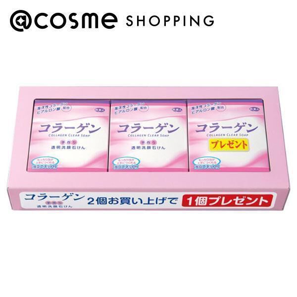  「旅美人 コラーゲン透明洗顔石けん 100g 3個入 本体 (100g&times;3)」|洗顔料|その他