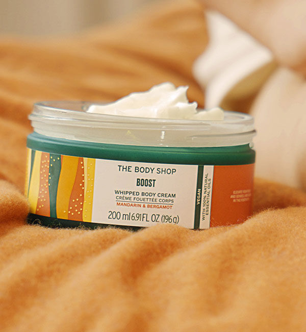 THE BODY SHOP「ウェルネス ホイップドボディクリーム マンダリン＆ベルガモット 200mL」|ボディ保湿|