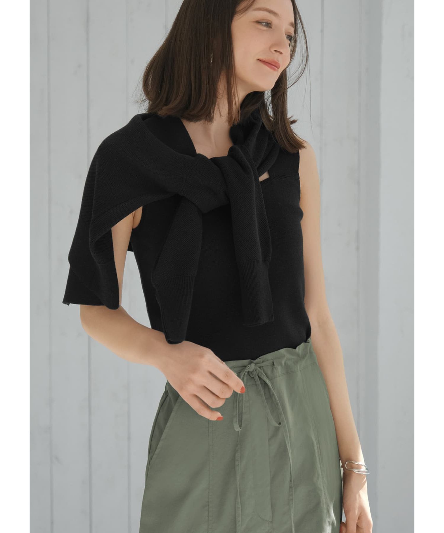 STYLE DELI「鹿の子編み下腹丈カーディガン」|ニット・セーター|