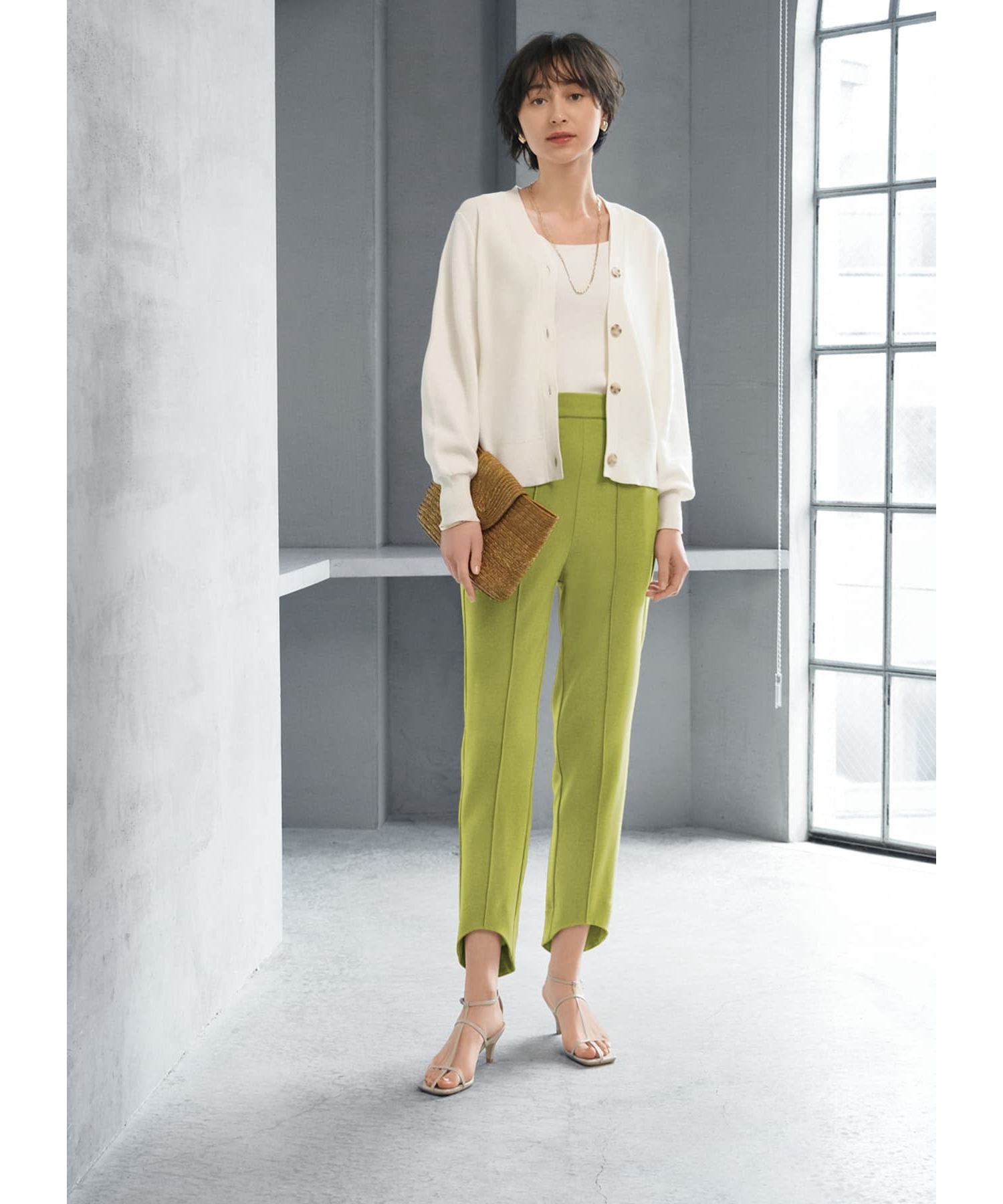 STYLE DELI「鹿の子編み下腹丈カーディガン」|ニット・セーター|