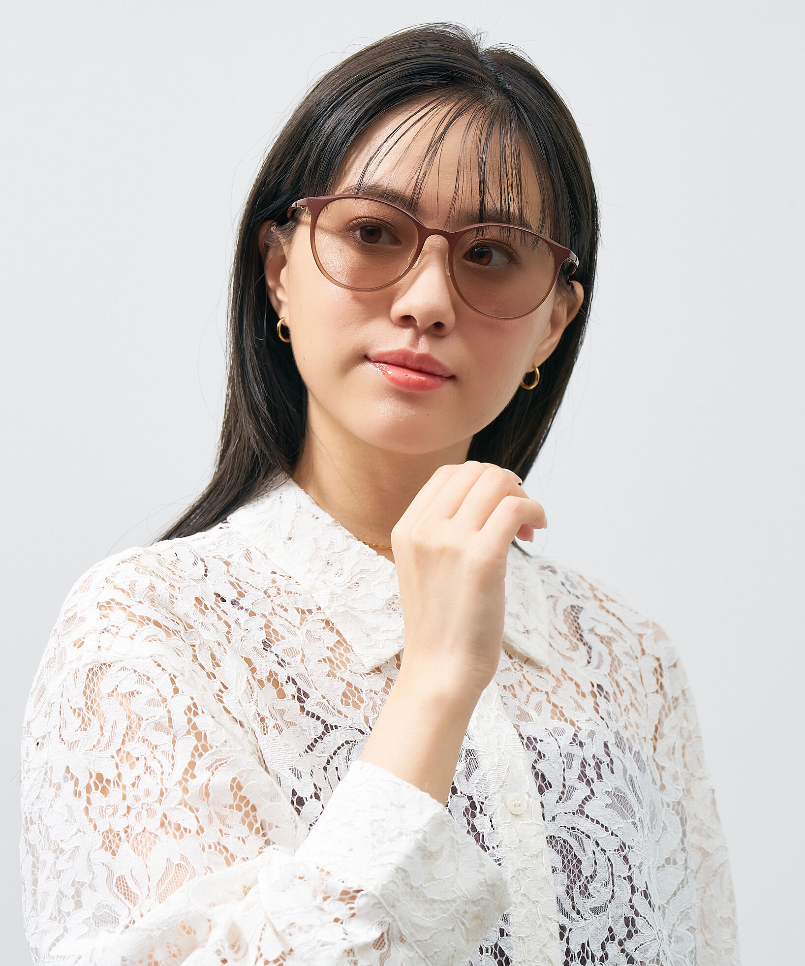  「SUNCUTGlasses/UV100%CUT ボストン型  軽量 ズレ落ち防止 サングラス｜Zoff SMART Skinny」|サングラス|濃ブラウン