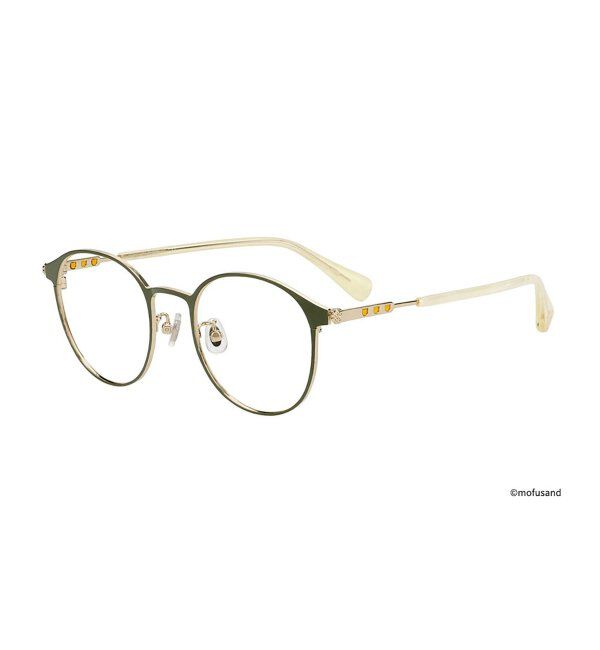  「Zoff｜mofusand ボストン型 メガネ | モフサンド [PREMIUMモデル] 伊達・度付き眼鏡  レンズ交換券付」|メガネ|