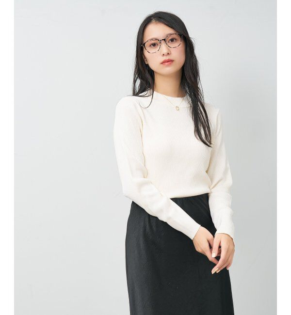  「MAQuillAGE(マキアージュ) コラボ｜ 血色感 メガネ | 中顔面短縮みえ メイク 大人可愛い レンズ交換券付」|メガネ|