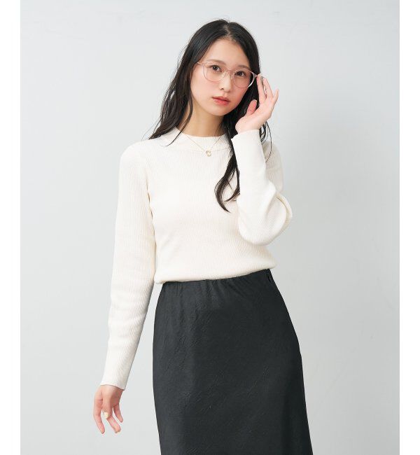  「MAQuillAGE(マキアージュ) コラボ｜ 血色感 メガネ | 中顔面短縮みえ メイク 大人可愛い レンズ交換券付」|メガネ|