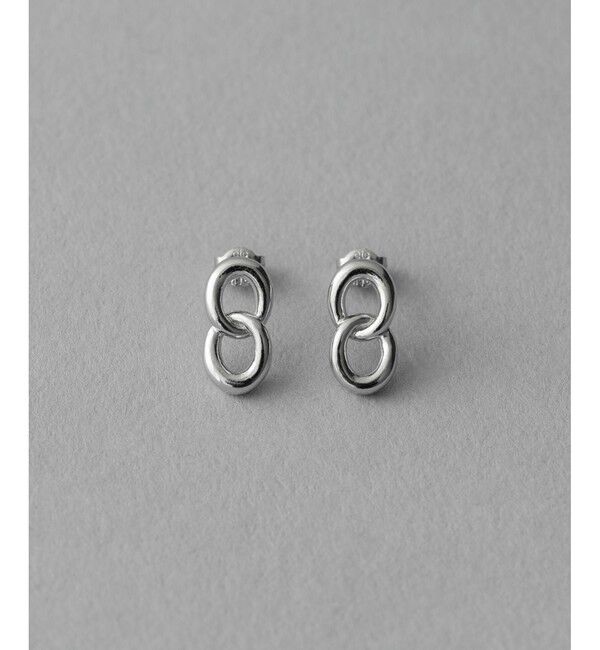 ete「ダブルサークル ピアス」|ピアス|プラチナム