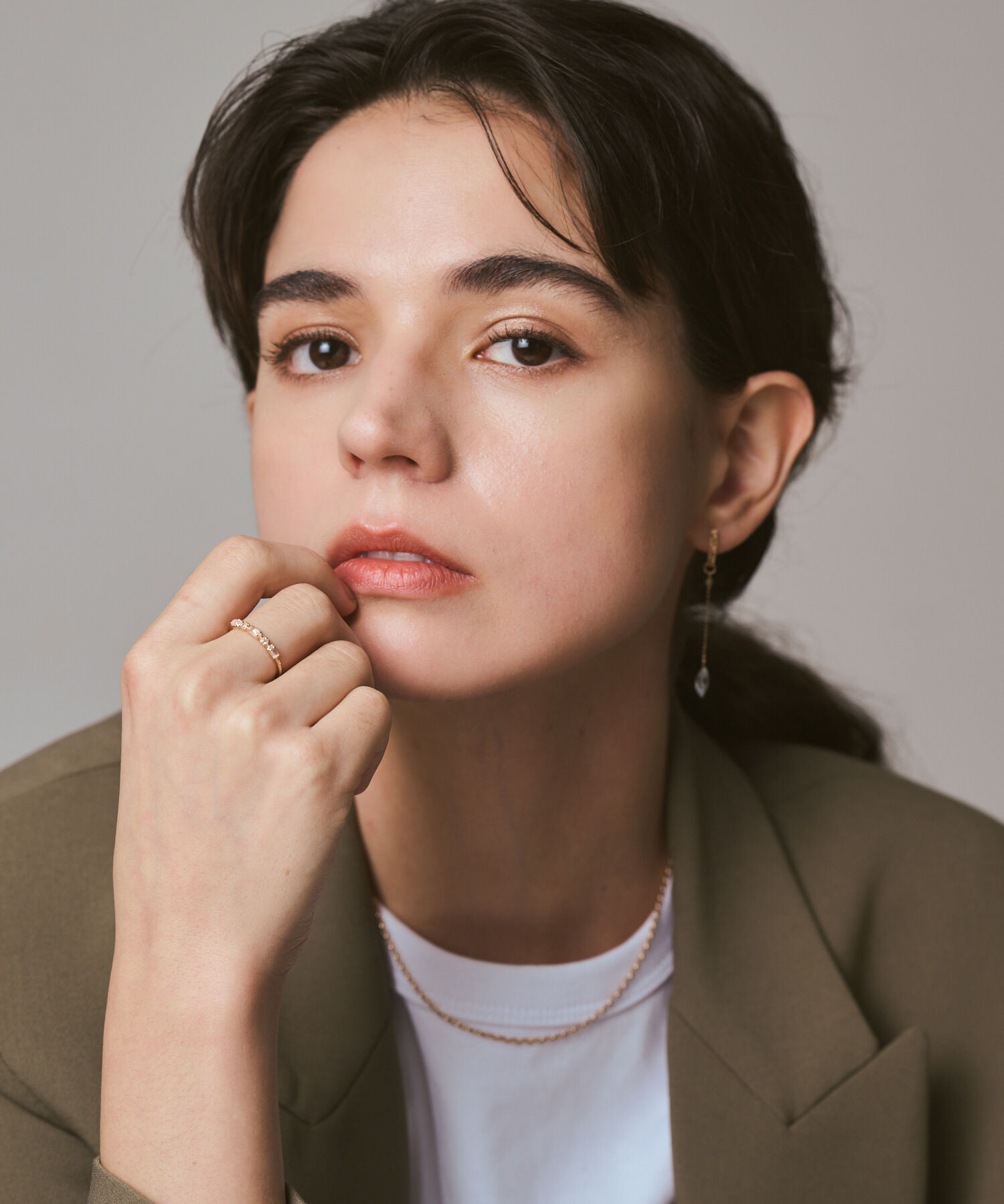  「K5ラブラドライト／クォーツリング」|リング|