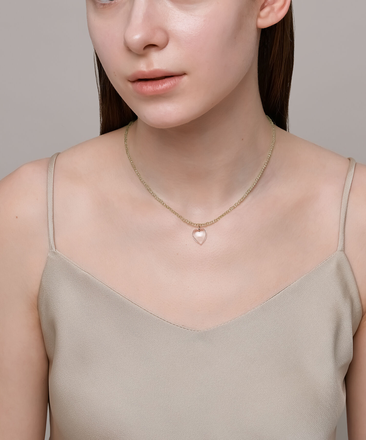 NOJESS「K10ペリドットネックレス」|ネックレス|