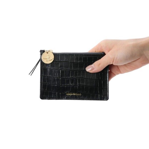  「メタルチャーム・コイン　パスケース　／Ｌｉｌｉｅｔｍｏｉ」|財布|ブラック