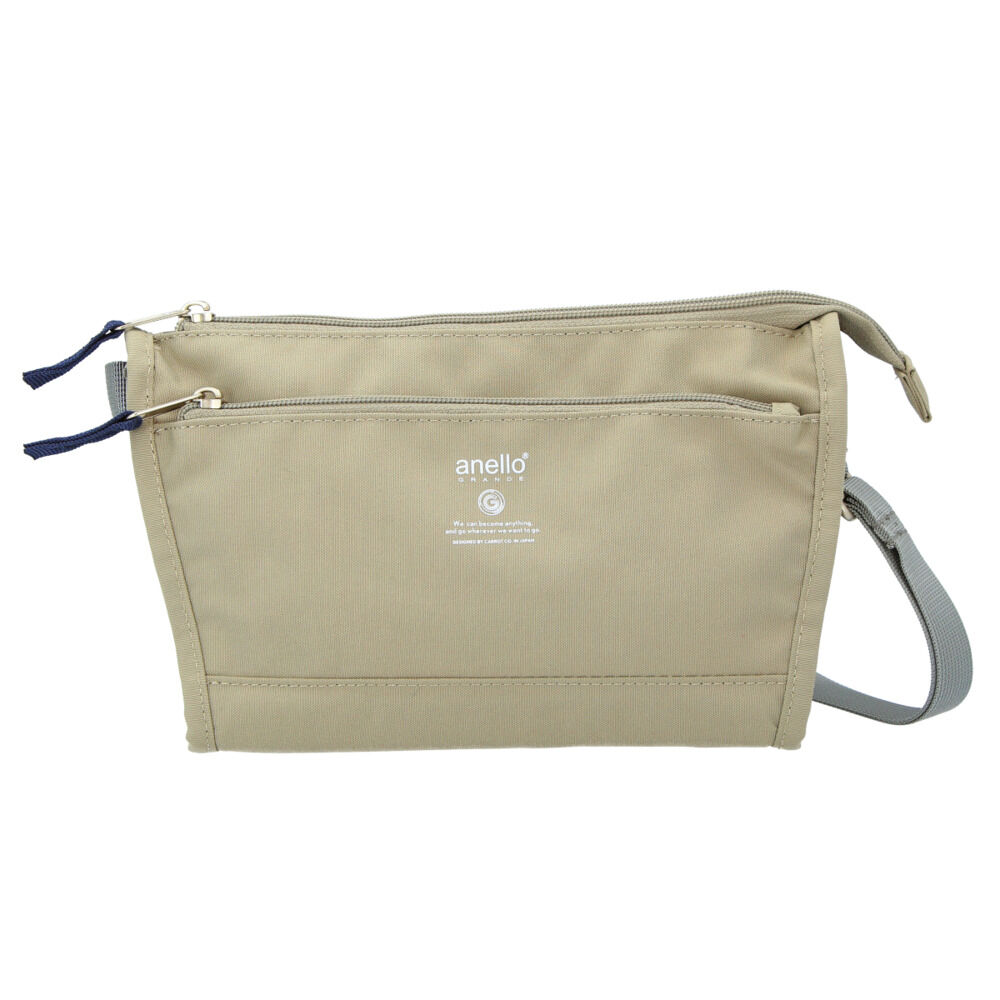 anello「アネロ ショルダーバッグ 撥水 通販 anello GRANDE レディース メンズ 斜めがけ」|ショルダー・メッセンジャー|グレー1