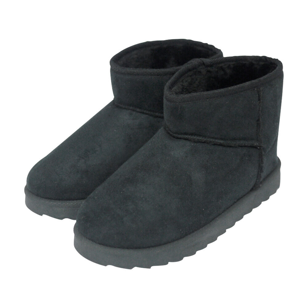 BACKYARD FAMILY「ブーツ レディース 通販 フェイクムートンブーツ ショートブーツ レディースブーツ」|ショートブーツ|ブラック1