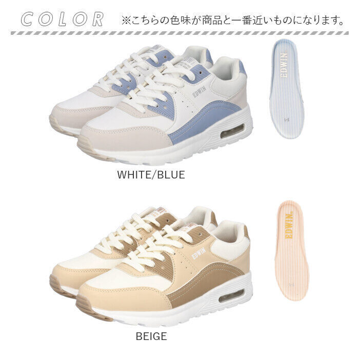 BACKYARD FAMILY「EDWIN スニーカー EDW4654 エドウィン 通販 レディース ローカットスニーカー 軽量」|スリッポン|