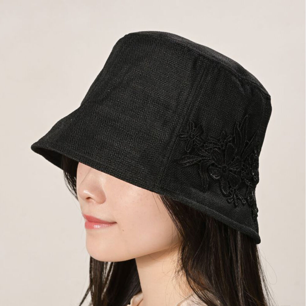 BACKYARD FAMILY「帽子 レディース 通販 ハット ぼうし レディース帽子 レディースハット サイズ調整可能 おしゃれ」|ハット|ブラック1