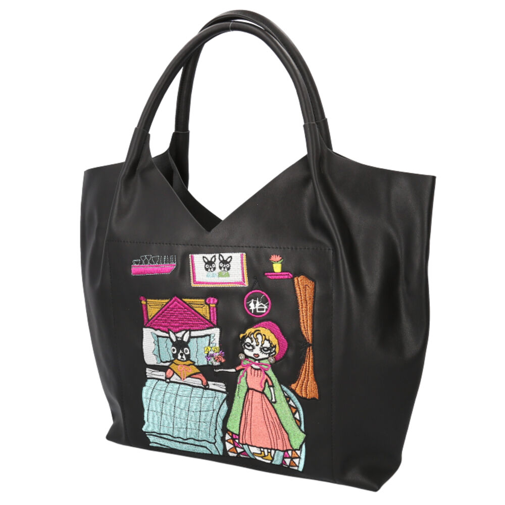 BACKYARD FAMILY「リタちゃん バッグ 83083 通販 トートバッグ トートバック レディース 肩掛け A4 大容量」|トートバッグ|ブラック1