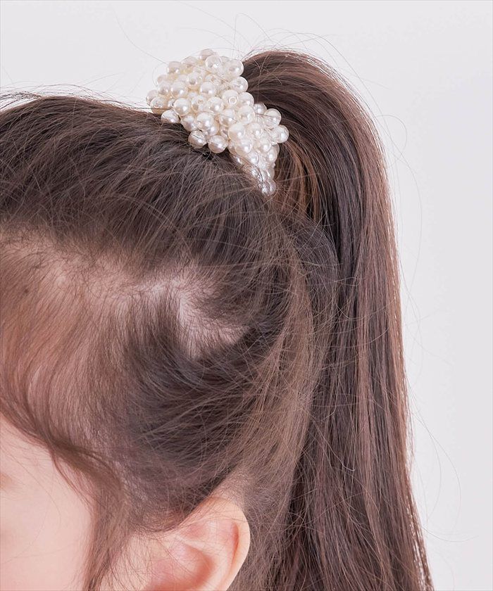 BACKYARD FAMILY「Rora ヘアゴム キッズ 通販 シオリパールヘアゴム 髪ゴム 髪飾り 髪留め パール 女の子」|その他|