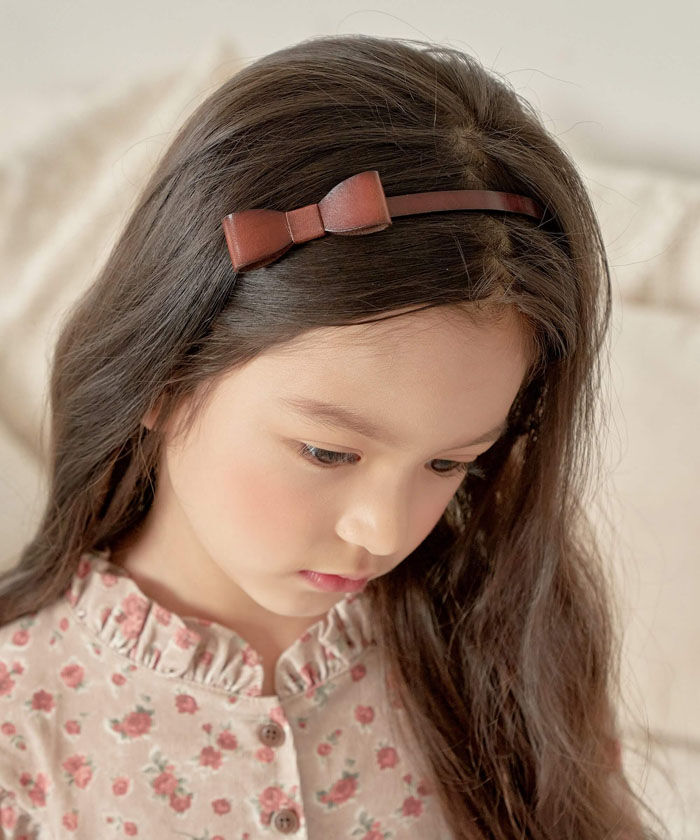BACKYARD FAMILY「カチューシャ レザー リボン キッズ 通販 ヘッドドレス 髪飾り 女の子 子供 子ども こども」|その他|