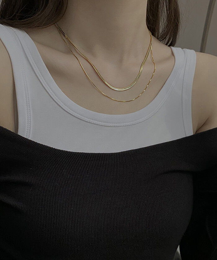 BACKYARD FAMILY「ネックレス レディース シンプル 通販 ペンダント 首飾り ジュエリー アクセサリー 二重 ダブル」|その他|