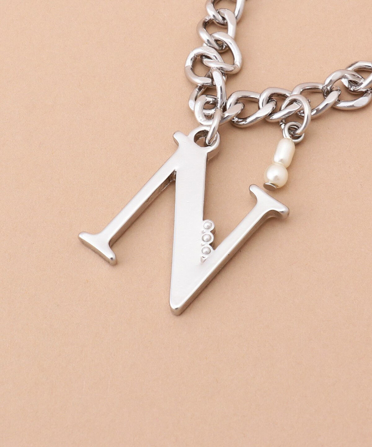 Samantha Thavasa「シルバーイニシャルバッグチャーム N」|チャーム・キーホルダー|