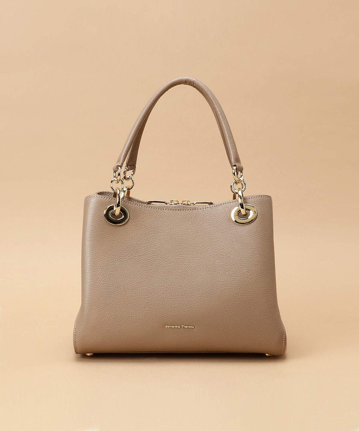 Samantha Thavasa「リングモチーフ トートバッグ 小サイズ」|トートバッグ|グレージュ