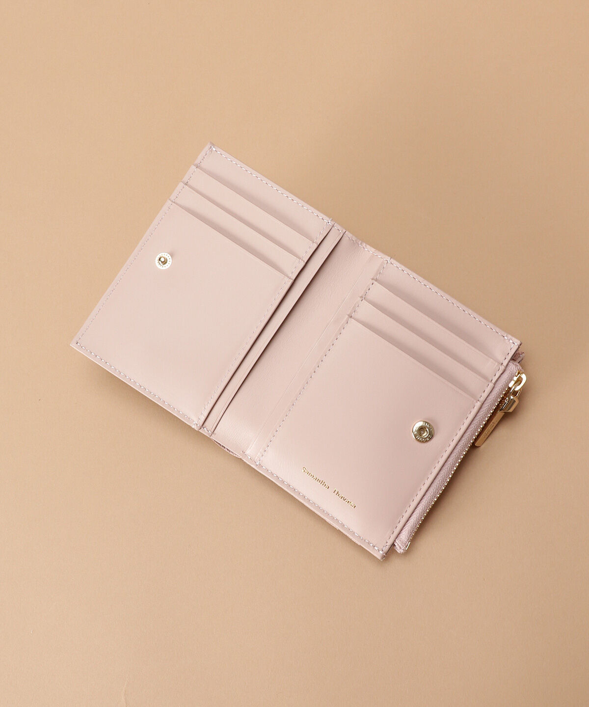 Samantha Thavasa「レース調型押し折財布」|財布|