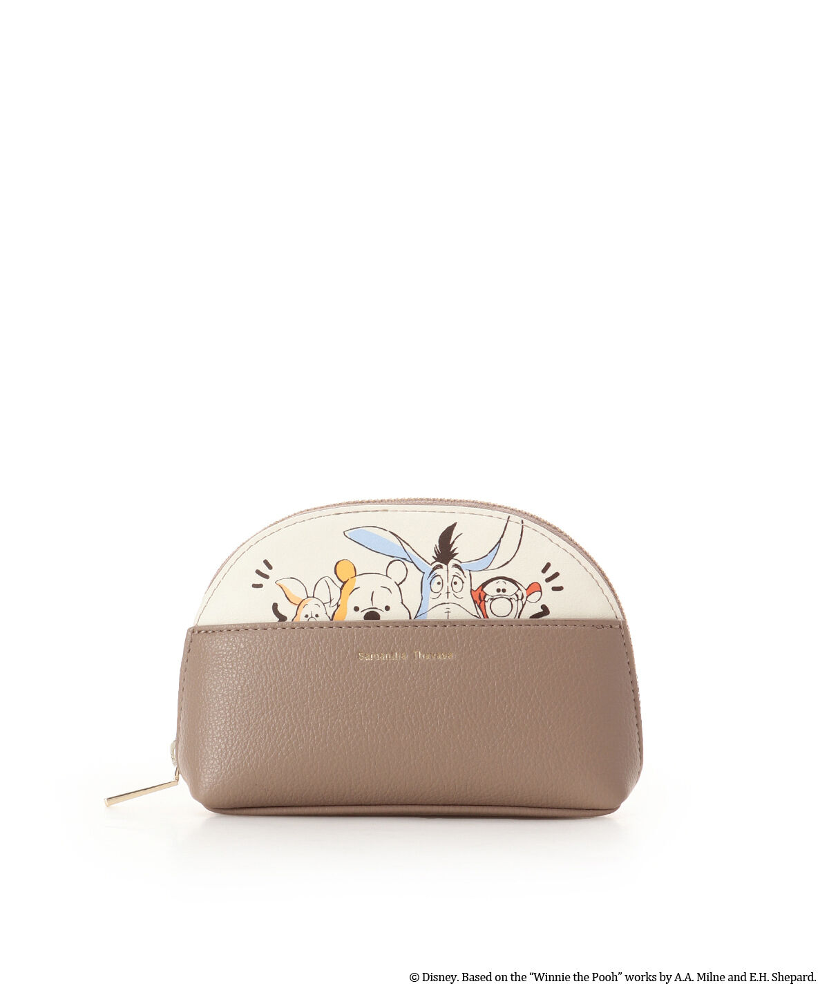 Samantha Thavasa「『くまのプーさん』コレクション ポーチ」|ポーチ|グレージュ
