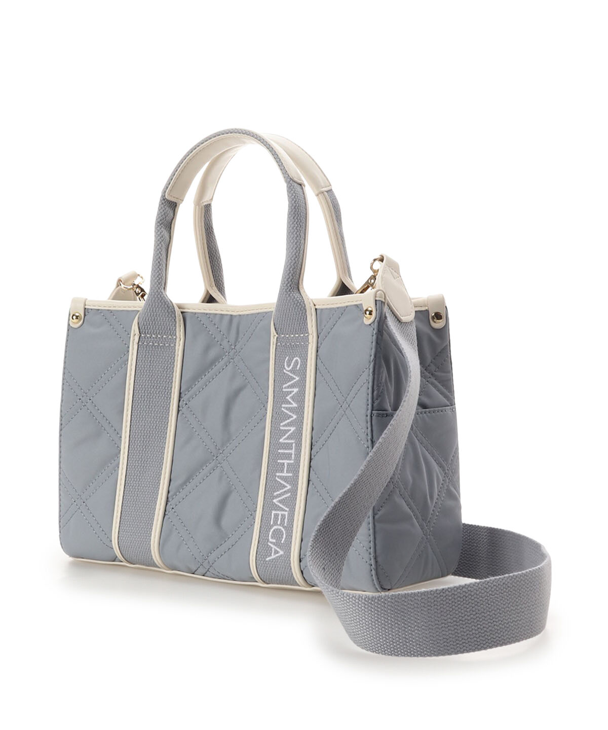 Samantha Vega「ロゴテープキルティングハンドバッグ（小）」|ハンドバッグ|