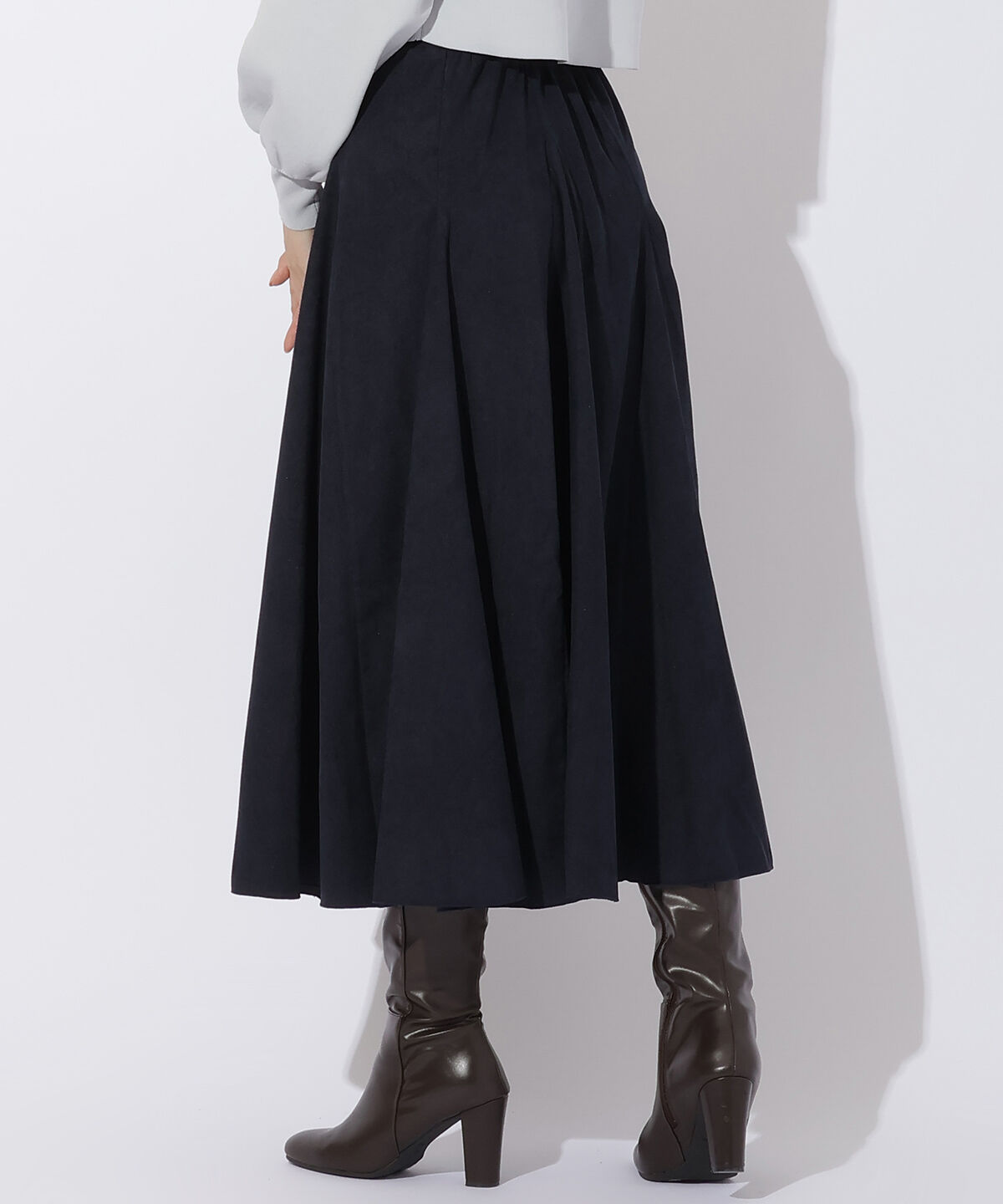 アンドクチュール「コールテンロングスカート」|フレア|