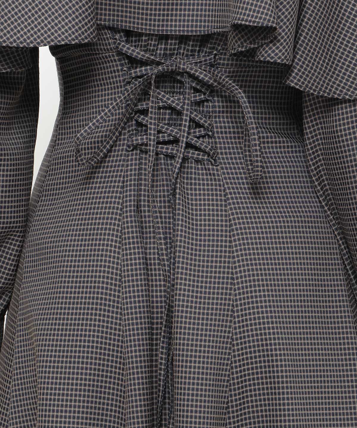 アンドクチュール「フロントフリルケープシャツワンピース」|ワンピース|