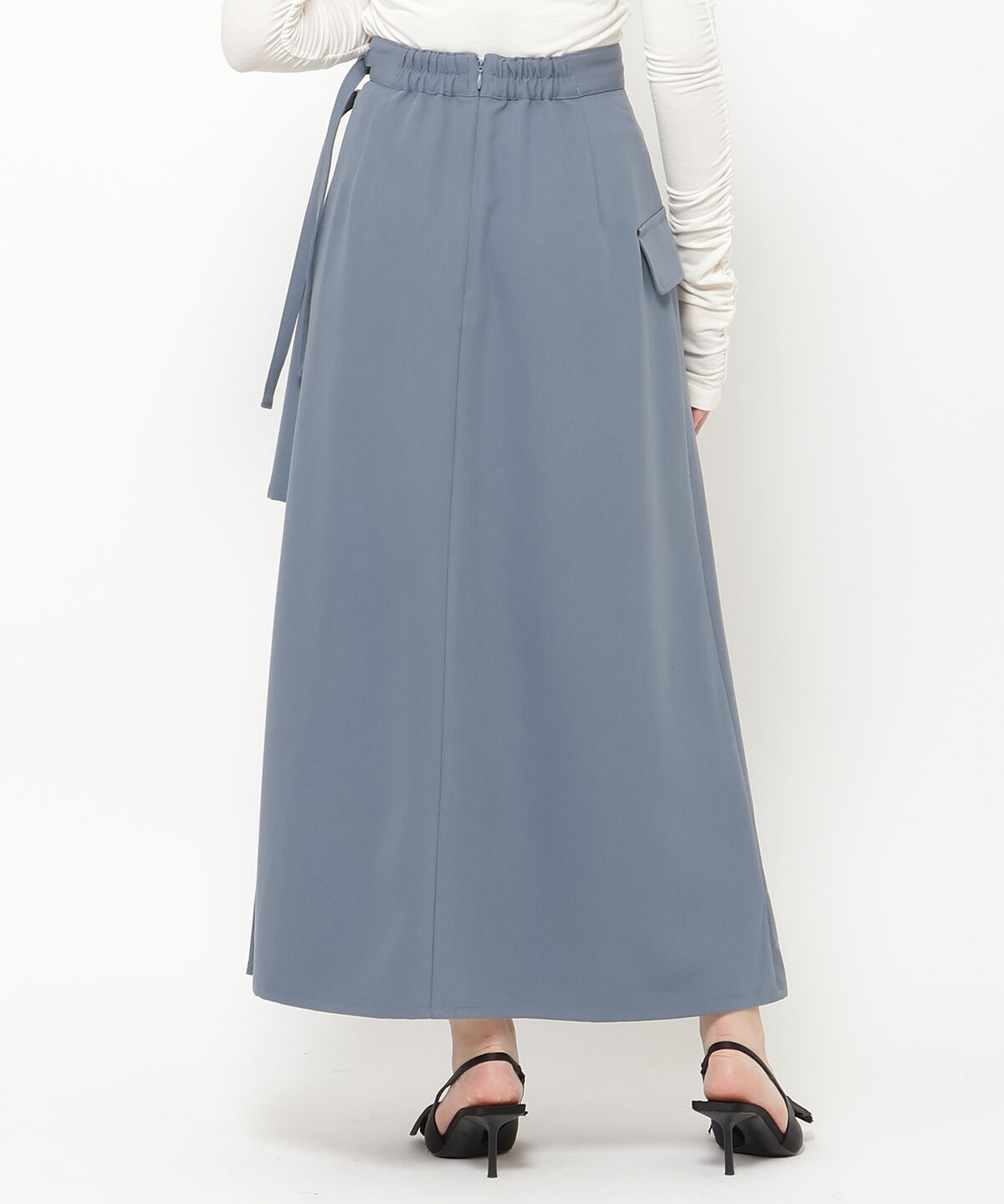 REDYAZEL「アシメソフトプリーツスカート」|フレア|