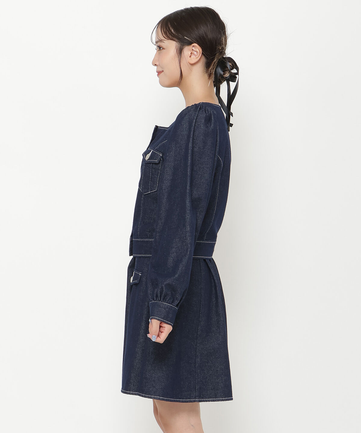REDYAZEL「デニムジャケット＆ミニワンピセット」|ワンピース|